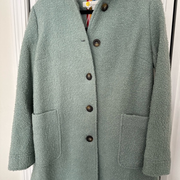 NWT Boden Women's Light Blue Coat with Hood - Picture 4 of 7